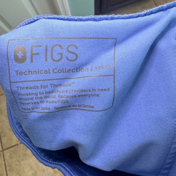 FIGS Zamora Jogger Scrub Pants Ceil Blue - Picture 4 of 4